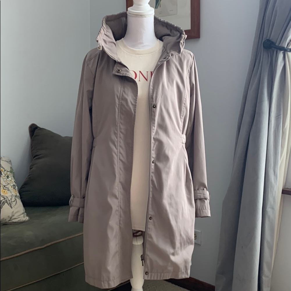 Garnet Hill Taupe Spring Trench Coat 8P